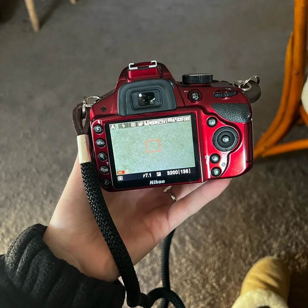 Nikon D3200 DSLR Kit Limited Edition Red Gloss